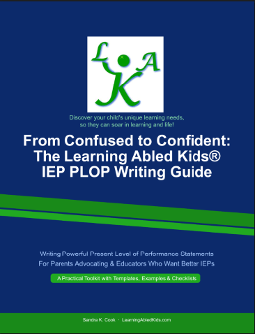 How to write an IEP PLOP PLAAFP PLP statement